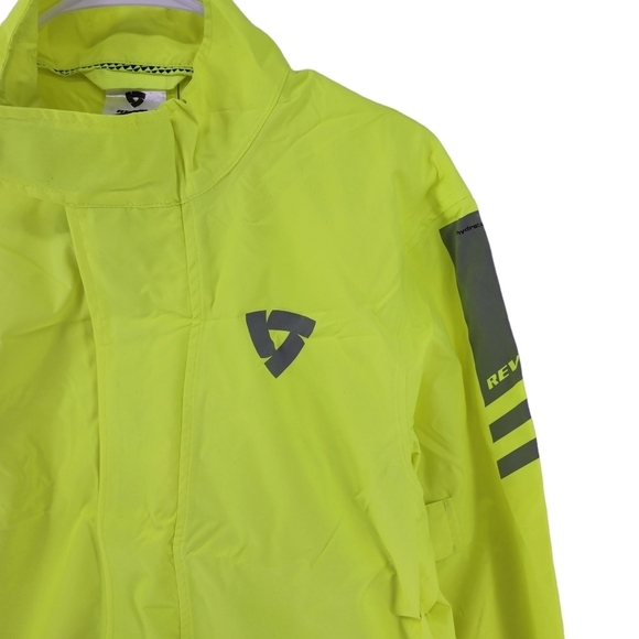 Rev'it Unisex Cyclone 3 H2O Rain Jacket Neon Yellow - Picture 3 of 7
